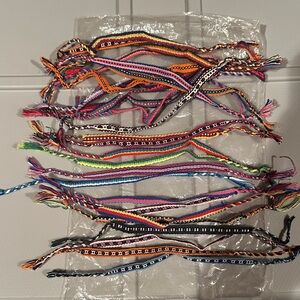 Handmade Multicolor Woven Friendship Bracelets - Pack